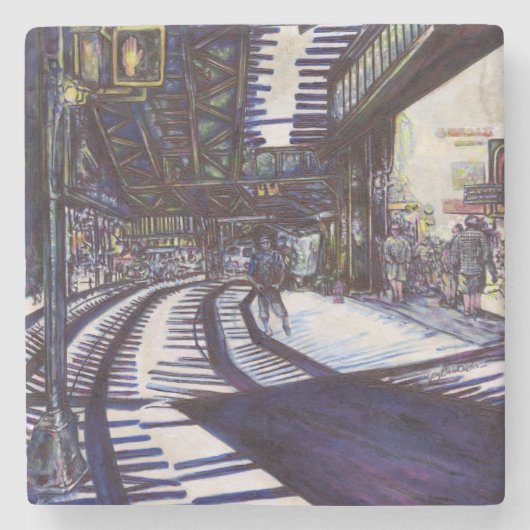 Dessous-de-verre En Pierre Dusting the Piano (Devant)