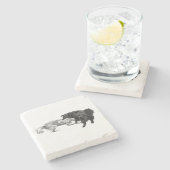 Dessous-de-verre En Pierre Dynamic Pugs, Table Shade (Côté)