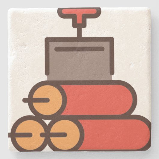 Dessous-de-verre En Pierre dynamique (Devant)