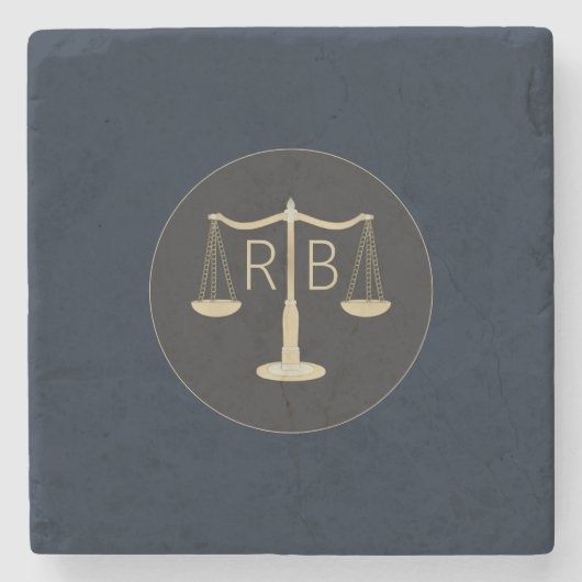 Dessous-de-verre En Pierre Échelles De Justice (Devant)