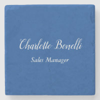 Écriture professionnelle minimaliste Nom bleu