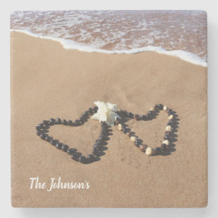 Dessous-de-verre En Pierre Écrou Leis de Kukui sur les dessous de verre