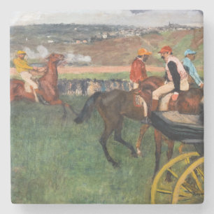 Dessous-de-verre En Pierre Edgar Degas - Aux courses