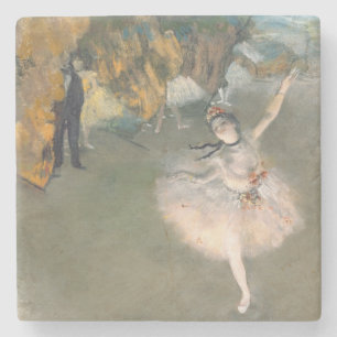 Dessous-de-verre En Pierre Edgar Degas   L'étoile ou la danseuse sur scène