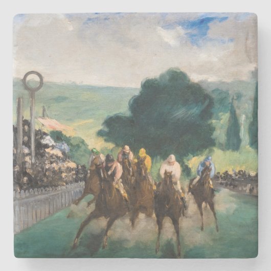 Dessous-de-verre En Pierre Edouard Manet - Les courses à Longchamp (Devant)