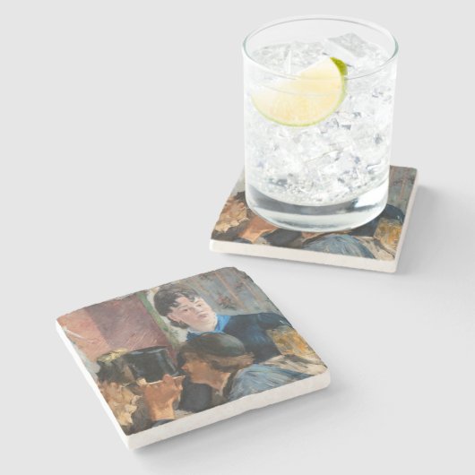 Dessous-de-verre En Pierre Edouard Manet - Serveuse de bière (Côté)