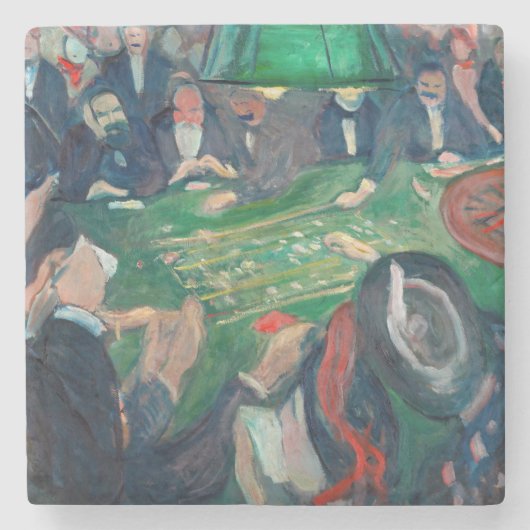 Dessous-de-verre En Pierre Edvard Munch - Table de roulette à Monte Carlo (Devant)