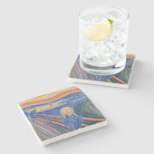 Dessous-de-verre En Pierre Edvard Munch - The Scream 1895 (Côté)