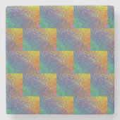 Dessous-de-verre En Pierre Effet parties scintillant arc-en-ciel (Devant)