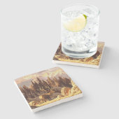 Dessous-de-verre En Pierre Élans Taureau (Côté)