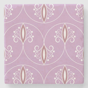 Dessous-de-verre En Pierre Élégance Tourbillonnante : Géométrique Vintage