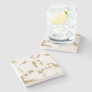 Dessous-de-verre En Pierre Elégant luxe Marble Gold design royal
