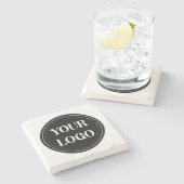 Dessous-de-verre En Pierre élégant, moderne, raffiné et éditable. (Côté)