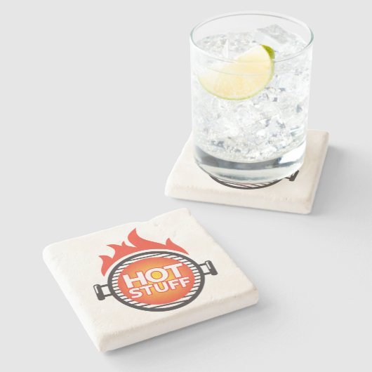 Dessous-de-verre En Pierre Élément combustible (Côté)