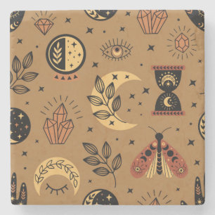 Dessous-de-verre En Pierre Éléments magiques : Enchanter un Motif sans coutur