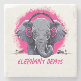 Dessous-de-verre En Pierre Elephant Beats DJ