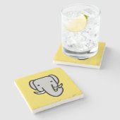 Dessous-de-verre En Pierre Eléphant bébé (Côté)