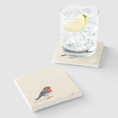 Dessous-de-verre En Pierre Ember Heart - Robin (Côté)