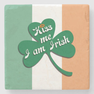 Dessous-de-verre En Pierre Embrasse-moi Je suis irlandais