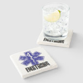 Dessous-de-verre En Pierre EMSTRONG (logo seulement) (Côté)