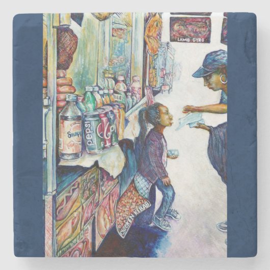 Dessous-de-verre En Pierre En fin de compte produit de l'espoir (Devant)