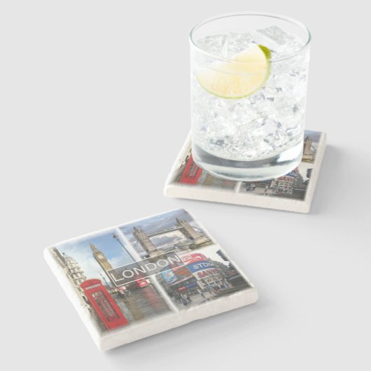 Dessous-de-verre En Pierre ENG048 LONDRES, Angleterre, Europe, (Côté)