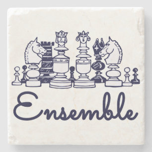 Dessous-de-verre En Pierre Ensemble Stone Coaster