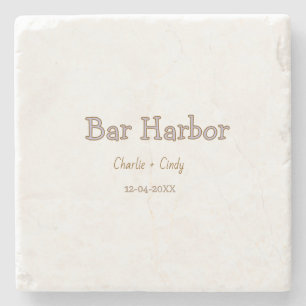 Dessous-de-verre En Pierre enterrement de vie de jeune fille à Bar Harbor dem