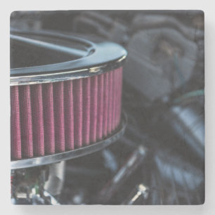 Dessous-de-verre En Pierre Entrée d'air Chrome