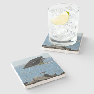 Dessous-de-verre En Pierre Épave du cap May