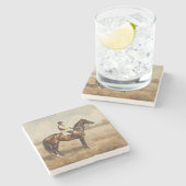 Dessous-de-verre En Pierre Equestrian (Côté)