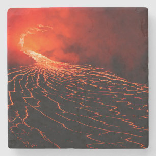 Dessous-de-verre En Pierre éruption volcanique
