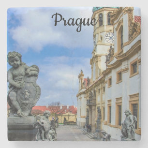 Dessous-de-verre En Pierre Escaliers avec anges en pierre à l'église Loreto P