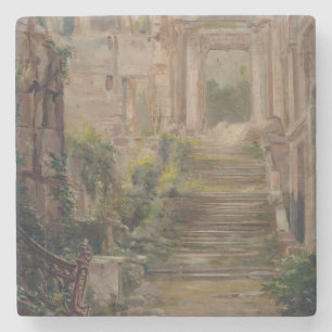 Dessous-de-verre En Pierre Escaliers des ruines du château Saint-Cloud