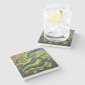 Dessous-de-verre En Pierre Estuary (Côté)