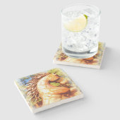 Dessous-de-verre En Pierre étalon mustang (Côté)