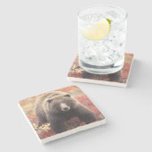 Dessous-de-verre En Pierre États-Unis, Alaska, Denali NP, femelle Grizzly Bea (Côté)