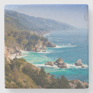 Dessous-de-verre En Pierre États-Unis, Californie. Côte californienne, Big Su