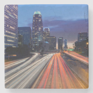 Dessous-de-verre En Pierre États-Unis, Californie, Los Angeles, 110 Freeway