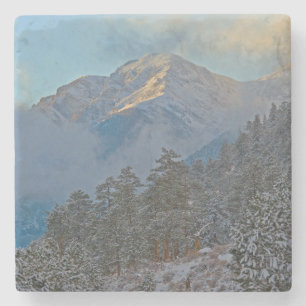 Dessous-de-verre En Pierre États-Unis, Colorado, Montagnes à Estes Park