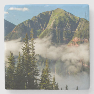 Dessous-de-verre En Pierre États-Unis, Colorado, Montagnes de San Juan. Éclai
