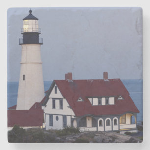 Dessous-de-verre En Pierre États-Unis, Maine, Portland, Cape Elizabeth, Phare