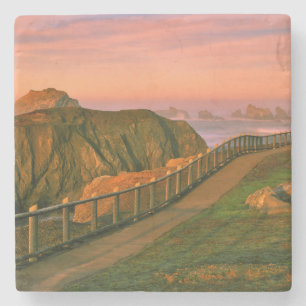 Dessous-de-verre En Pierre États-Unis, Oregon, Bandon. Roches vues depuis le 