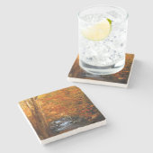 Dessous-de-verre En Pierre États-Unis, Tennessee. Ruisseau Rushing Mountain 2 (Côté)