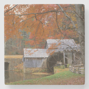 Dessous-de-verre En Pierre États-Unis, Virginie, Blue Ridge Parkway, Automne