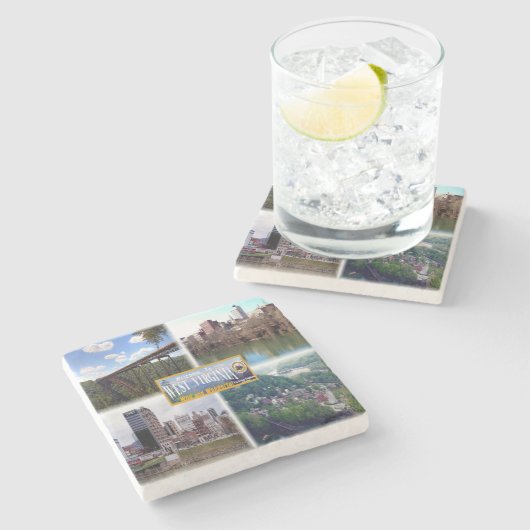 Dessous-de-verre En Pierre États-Unis - Virginie-Occidentale - New River Gorg (Côté)