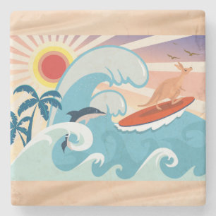 Dessous-de-verre En Pierre Été Australie