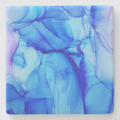 Dessous-de-verre En Pierre Eté - Blue Water (Devant)