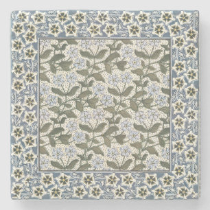 Dessous-de-verre En Pierre Été Périwinkel Fleur Plutôt Élégant Floral