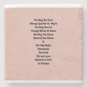 Dessous-de-verre En Pierre Éternel (Devant)